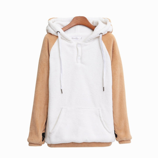 Shiba Inu Hooded Plush Sweatshirt [Limited Edition]