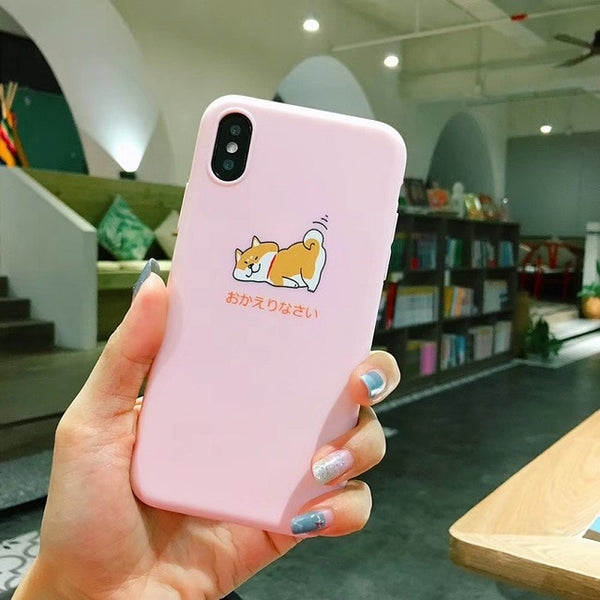 "Shobe Daily Life" soft case for iPhone [Wiggly Tail Edition]