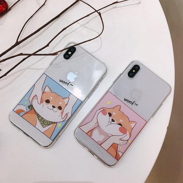 "Squishy Shiba" Soft Phone case for iPhone X, 6, 6s, and 8+